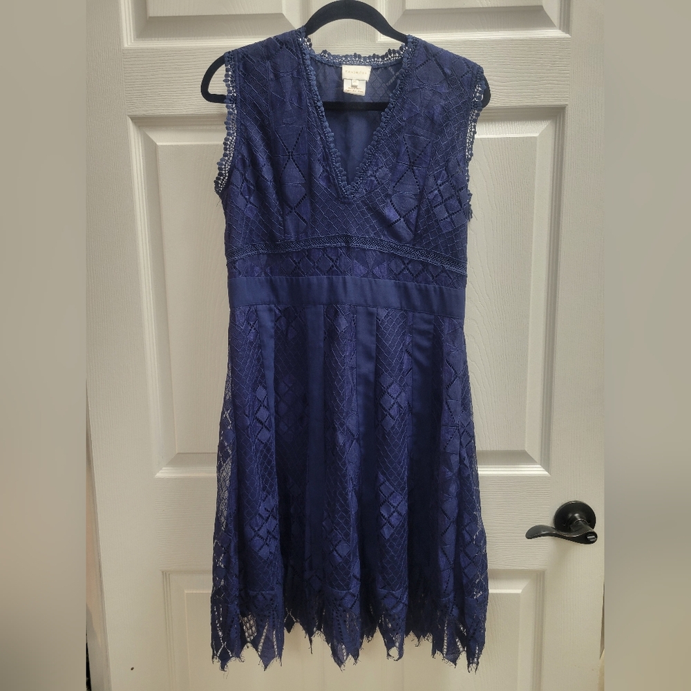 Foxiedox Midnight Blue Lace Dress Gently Used Size XL